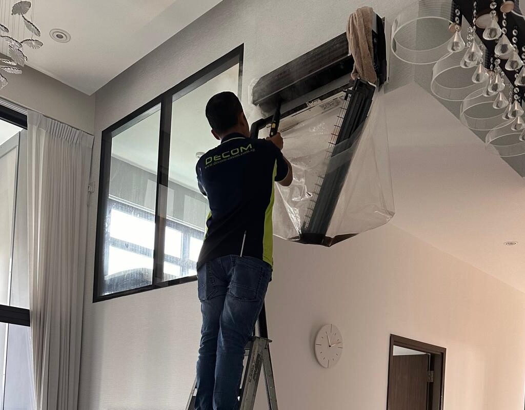 Aircon Chemical Overhaul Disassembly Singapore — Blower Wheel Dust Buildup