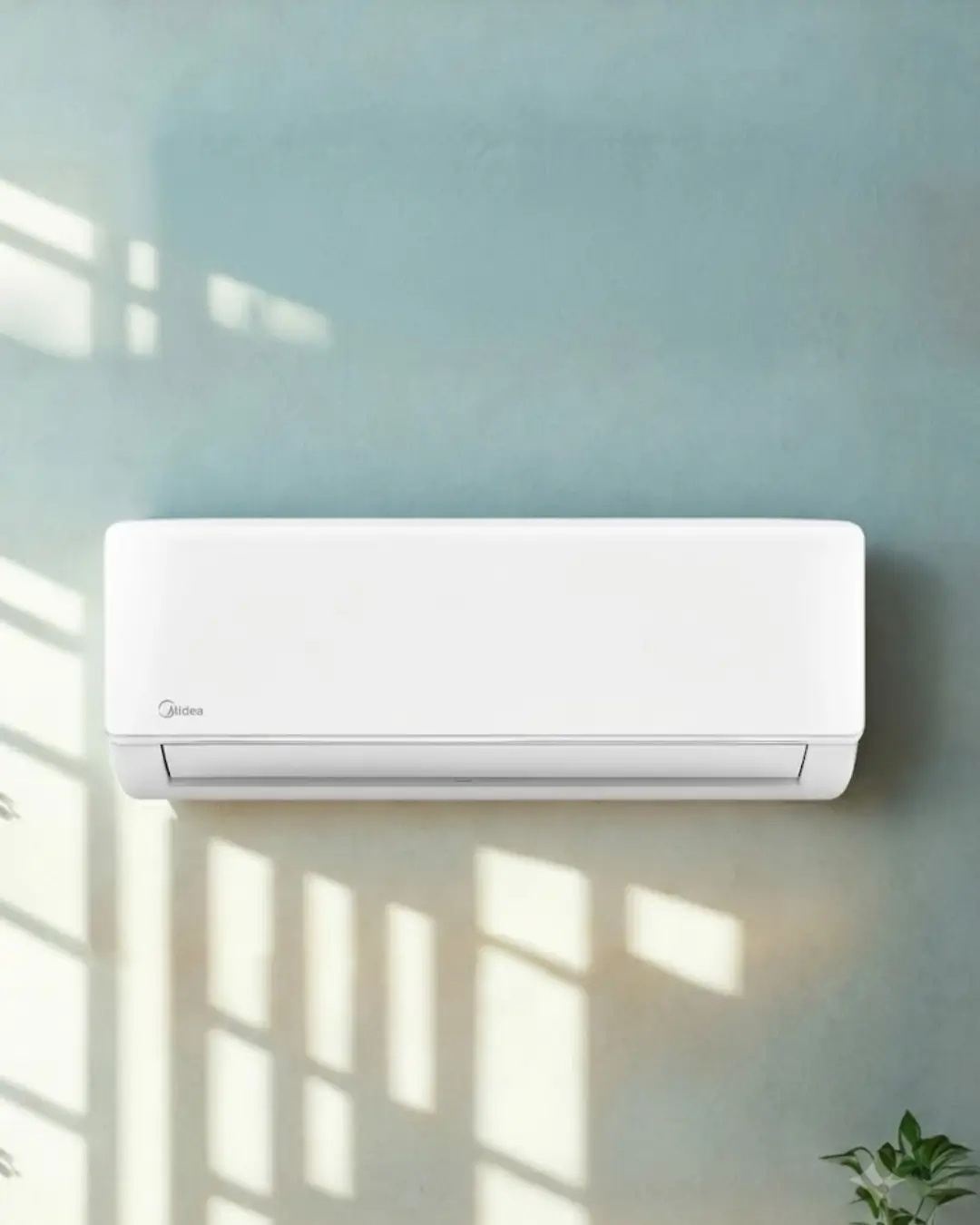 Professional Midea technician servicing unit